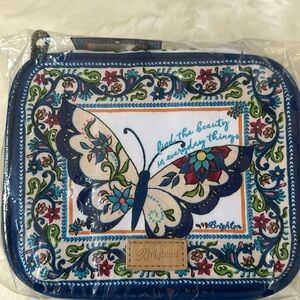 Brighton Butterfly Garden Jewelry Case - Blue and White